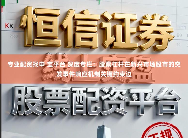 专业配资找申 宝平台 深度专栏：股票杠杆在新兴市场股市的突发事件响应机制关键约束边